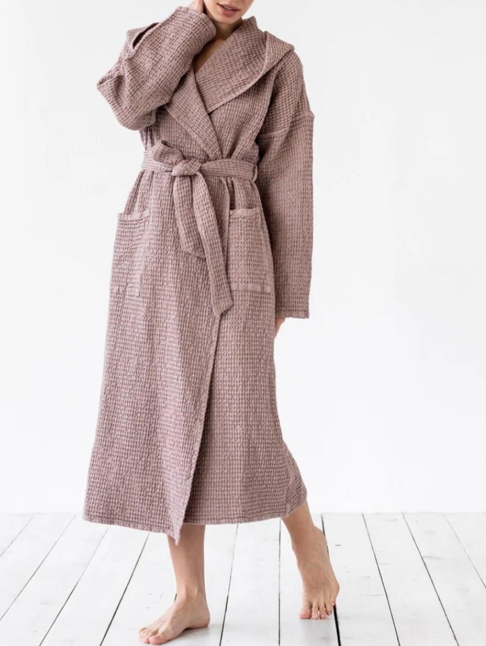 ⭐️40% Off⭐️ Magic Linen Waffle Robe in Woodrose